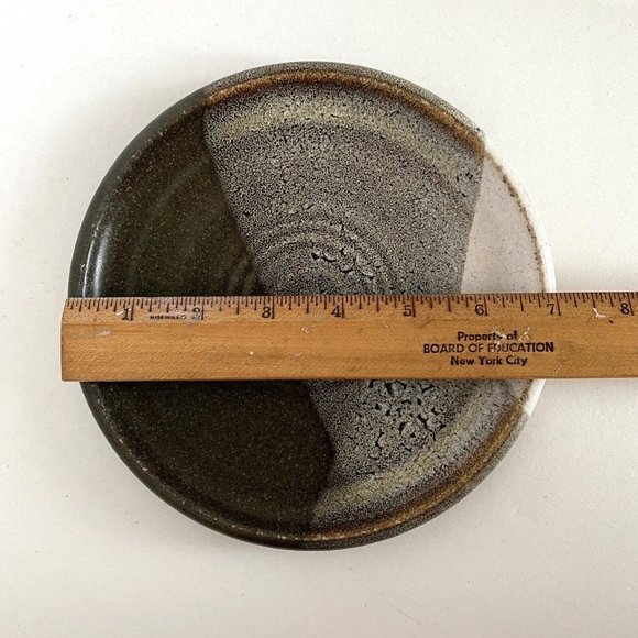 Dan Eash Pottery PA Handmade Brown Glazed Stoneware Decorative Plate 7in - Picture 7 of 8